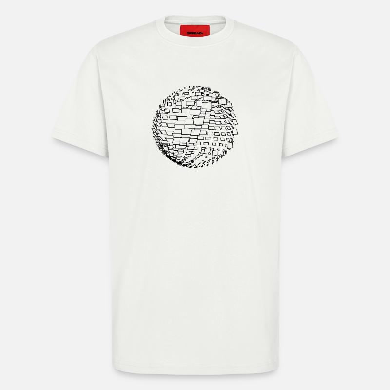 Parametric Sphere - T-Shirt - made by SPREAD - OFF WHITE