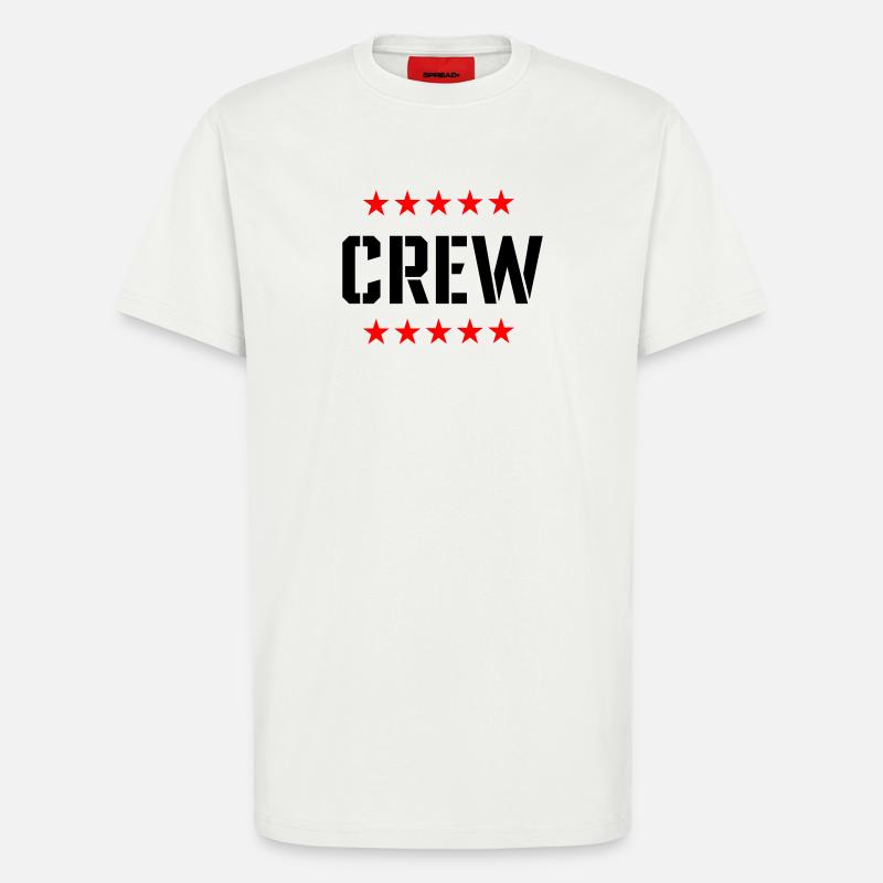 Crew mit Sterne - T-Shirt - made by SPREAD - OFF WHITE