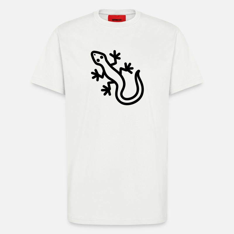 lizard - T-Shirt - made by SPREAD - OFF WHITE
