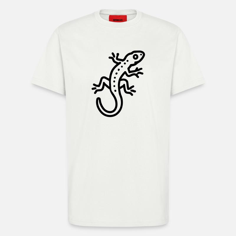 Eidechse - T-Shirt - made by SPREAD - OFF WHITE