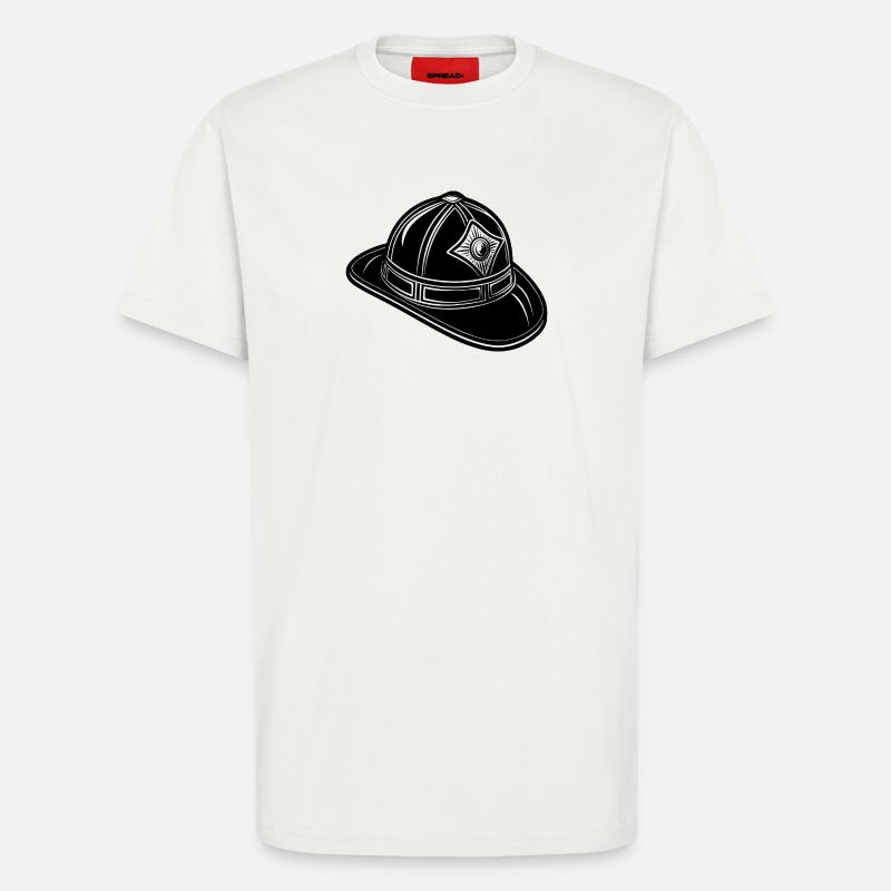Fireman hat - T-Shirt - made by SPREAD - OFF WHITE