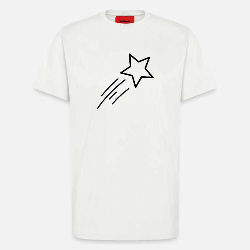 shooting star - T-Shirt - made by SPREAD - OFF WHITE
