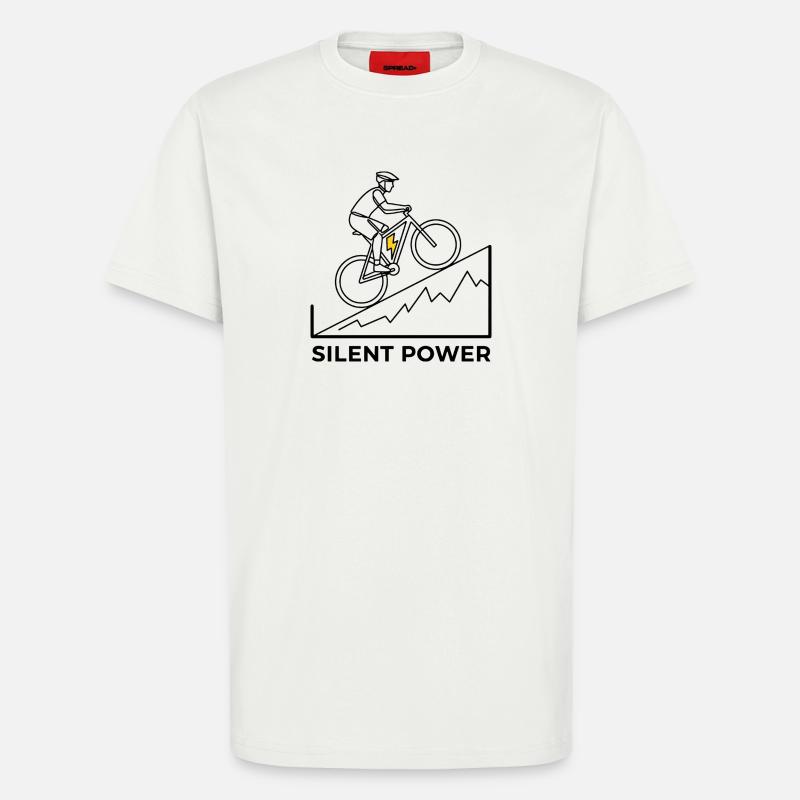 Montée éclair - T-shirt bio décontracté fabriqué en UE - OFF WHITE