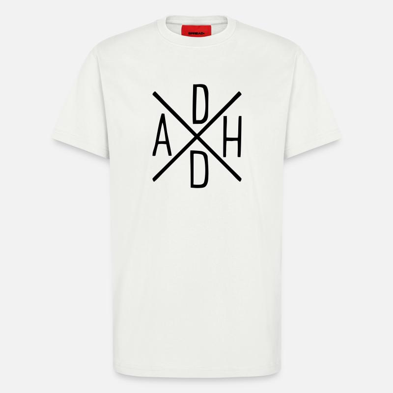 ADHD - T-Shirt - made by SPREAD - OFF WHITE