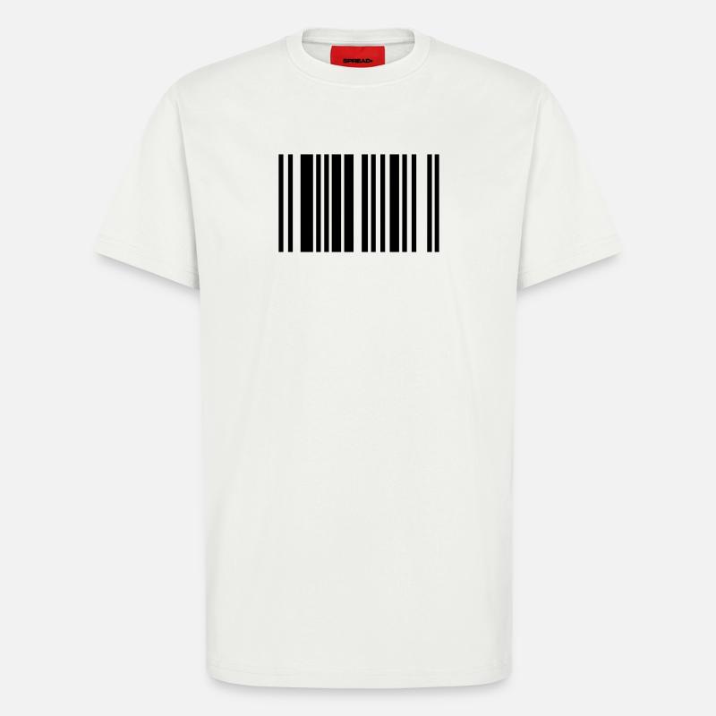 barcode - T-Shirt - made by SPREAD - OFF WHITE