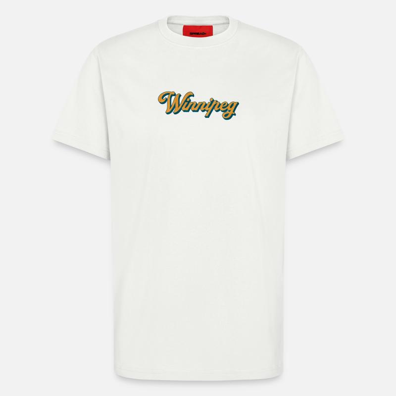 Winnipeg Retro Script - T-Shirt - made by SPREAD - OFF WHITE