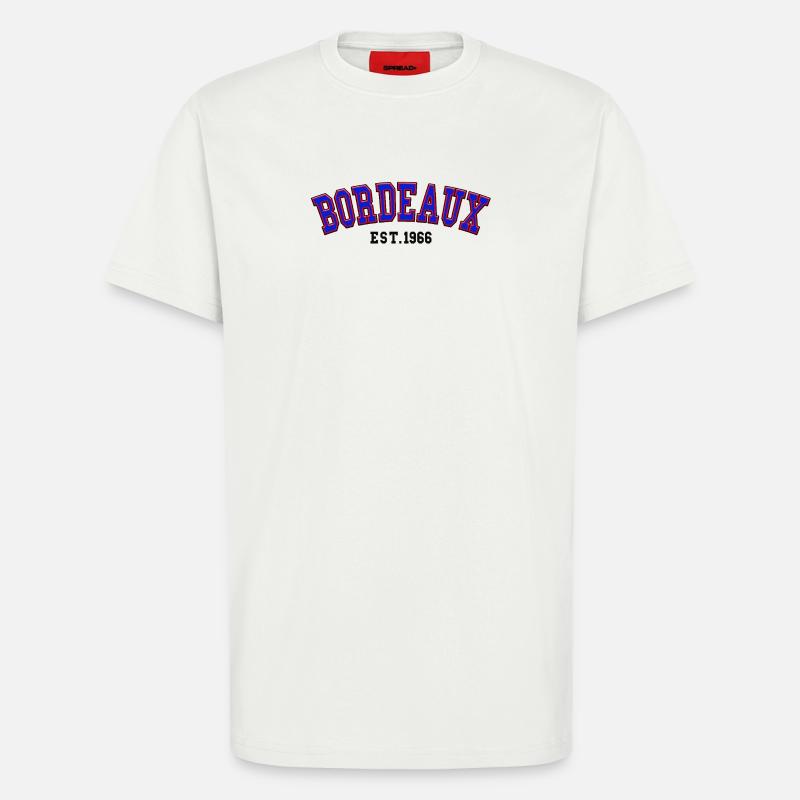 Bordeaux Est. 1966 - T-Shirt - made by SPREAD - OFF WHITE