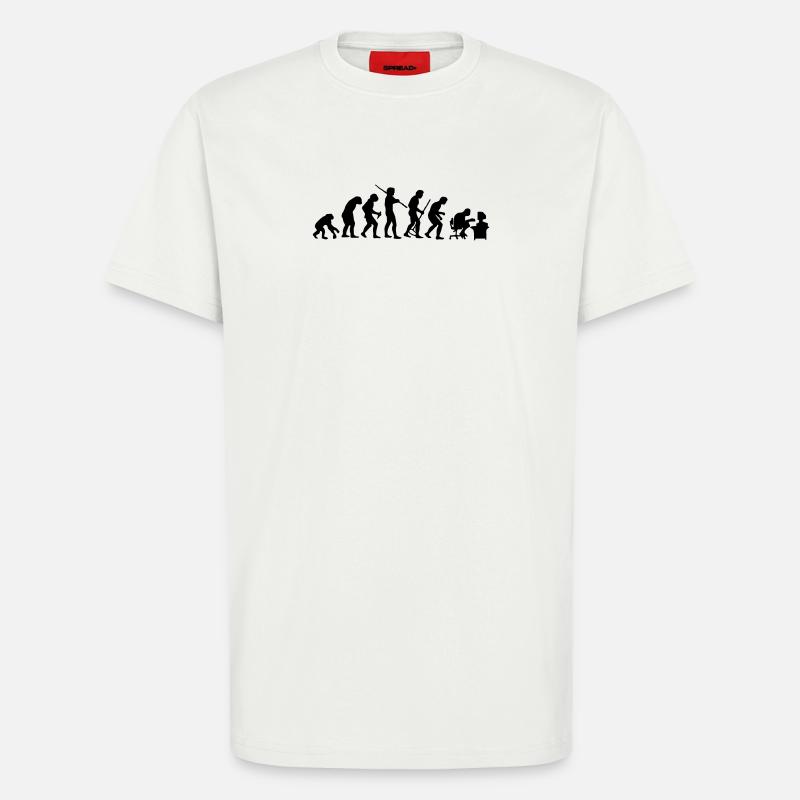 Evolution - T-Shirt - made by SPREAD - OFF WHITE