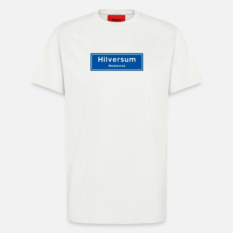 Hilversum Ortsschild - T-Shirt - made by SPREAD - OFF WHITE
