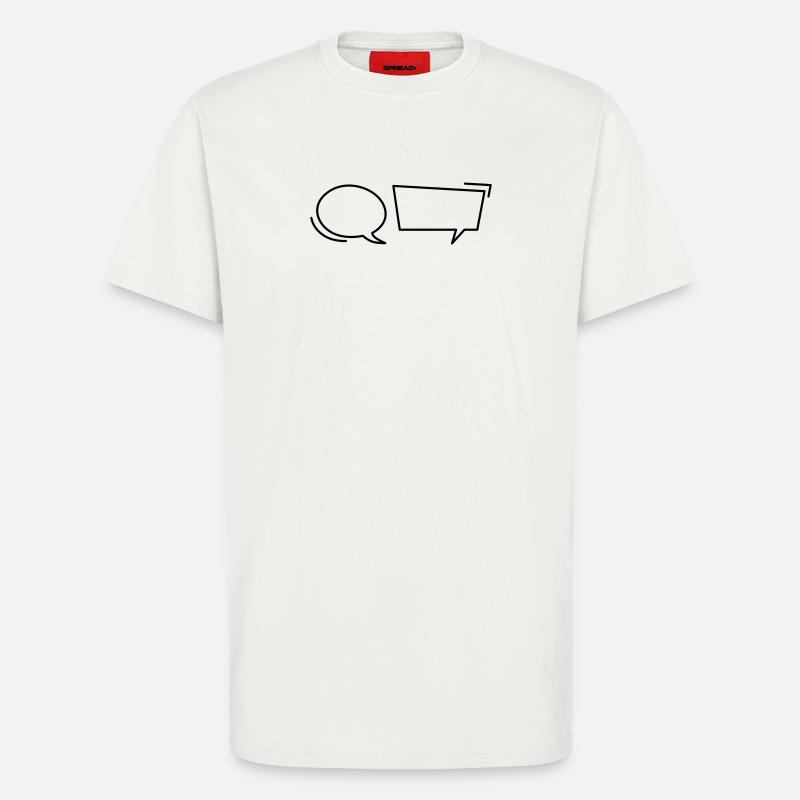 Comic speech bubbles - T-Shirt - made by SPREAD - OFF WHITE
