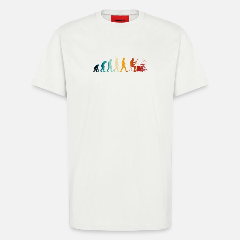 Evolution der Batterie - T-Shirt - made by SPREAD - OFF WHITE