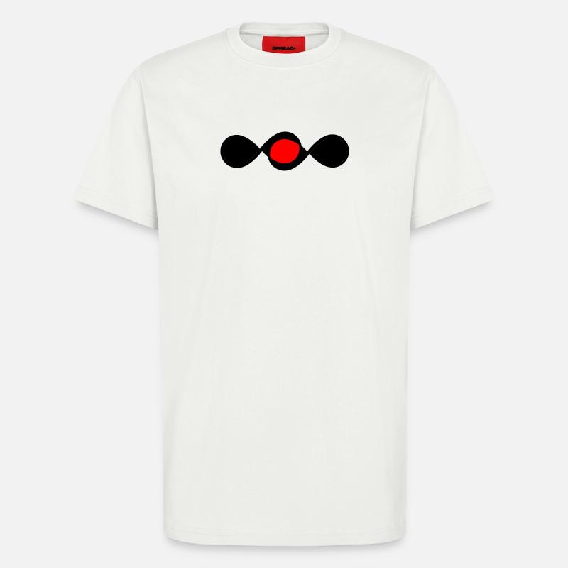 Red Infinity Spotlight - T-Shirt - made by SPREAD - OFF WHITE