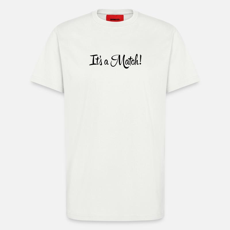 C’est un match ! - T-shirt bio décontracté fabriqué en UE - OFF WHITE