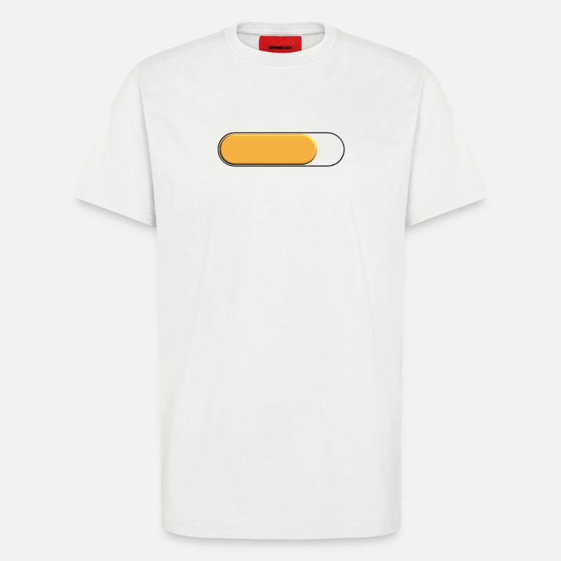 Small golden yellow gauge (loading) - T-Shirt - made by SPREAD - OFF WHITE