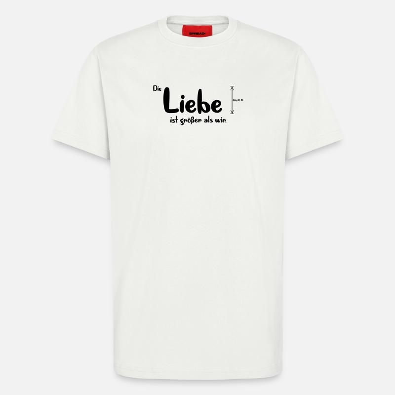 Liebe ist größer - T-Shirt - made by SPREAD - OFF WHITE