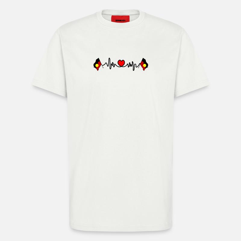 Herzfrequenz-Cardio für Aborigines - T-Shirt - made by SPREAD - OFF WHITE
