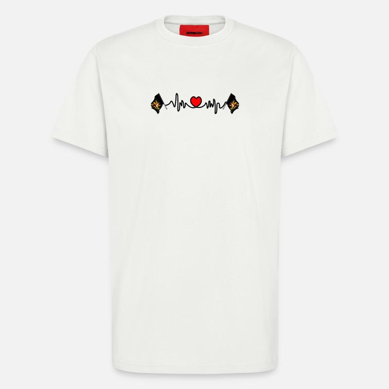 Herzfrequenz-Cardio Flämisch-Brabant Belgien - T-Shirt - made by SPREAD - OFF WHITE
