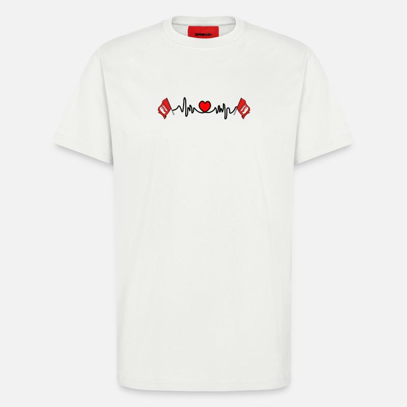 Warwickshire Herzfrequenz - T-Shirt - made by SPREAD - OFF WHITE