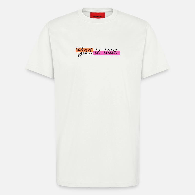 Gott ist Liebe - T-Shirt - made by SPREAD - OFF WHITE