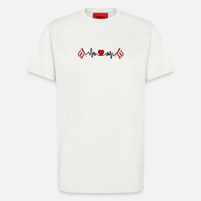 Eindhoven Herzschlag - T-Shirt - made by SPREAD - OFF WHITE
