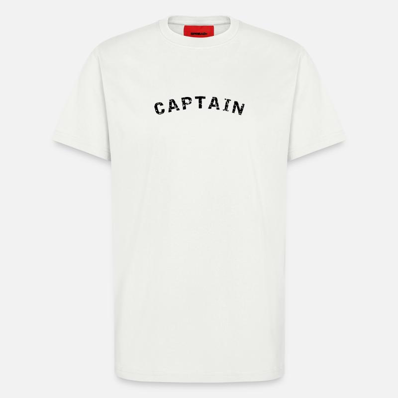Captain style design - T-Shirt - made by SPREAD - OFF WHITE