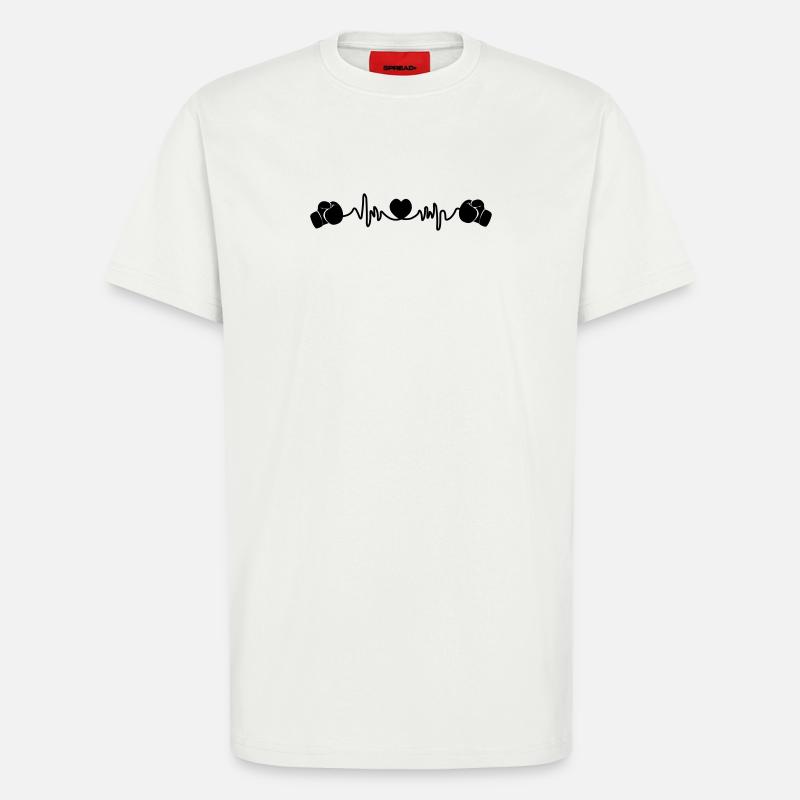 Herzfrequenz-Boxen - T-Shirt - made by SPREAD - OFF WHITE