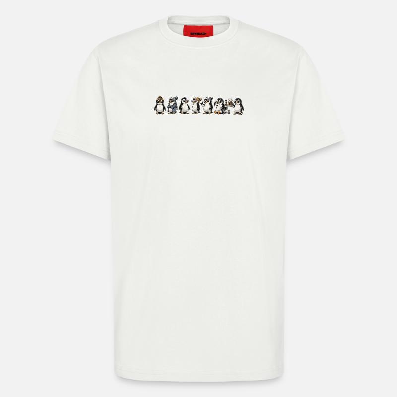 Coole Pingus - T-Shirt - made by SPREAD - OFF WHITE