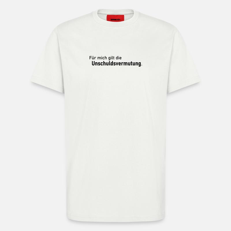 Unschuldsvermutung - T-Shirt - made by SPREAD - OFF WHITE