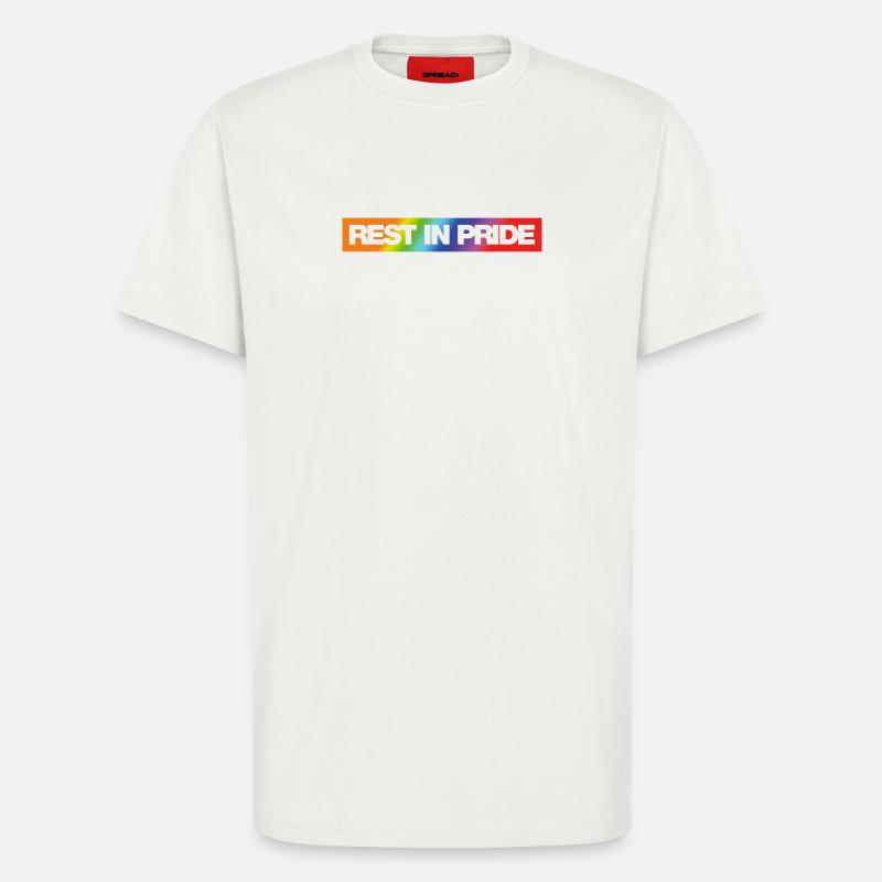 REST IN PRIDE (R.I.P.) Rainbow - T-Shirt - made by SPREAD - OFF WHITE