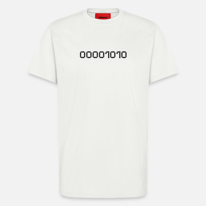 Binary notation - 10 - T-Shirt - made by SPREAD - OFF WHITE