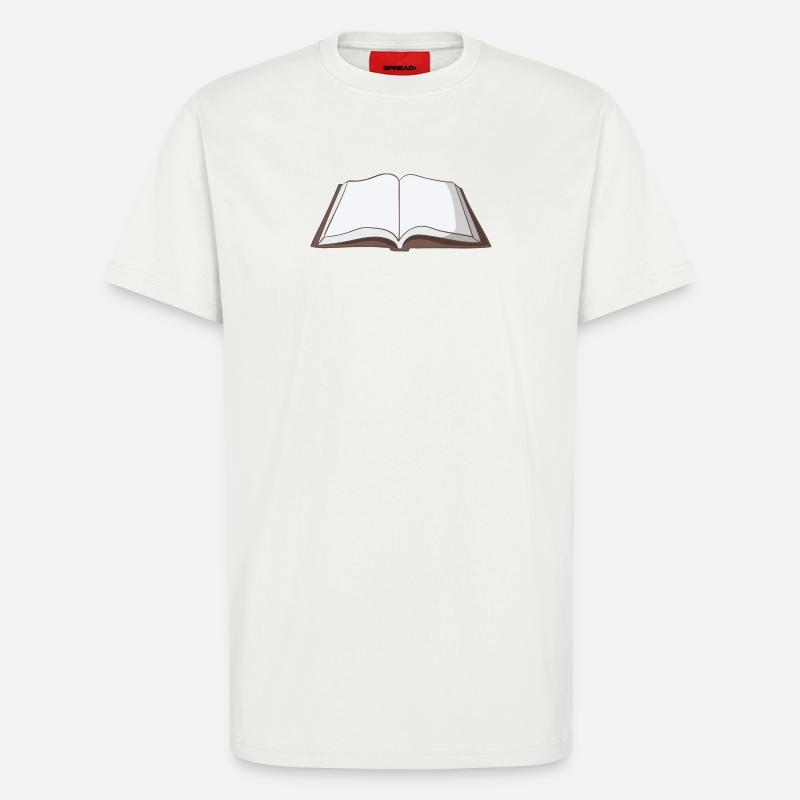 Buch - T-Shirt - made by SPREAD - OFF WHITE