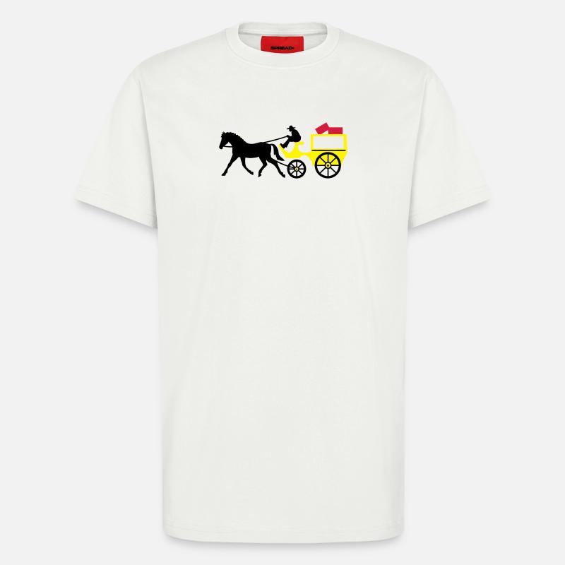 postkutsche post transport - T-Shirt - made by SPREAD - OFF WHITE