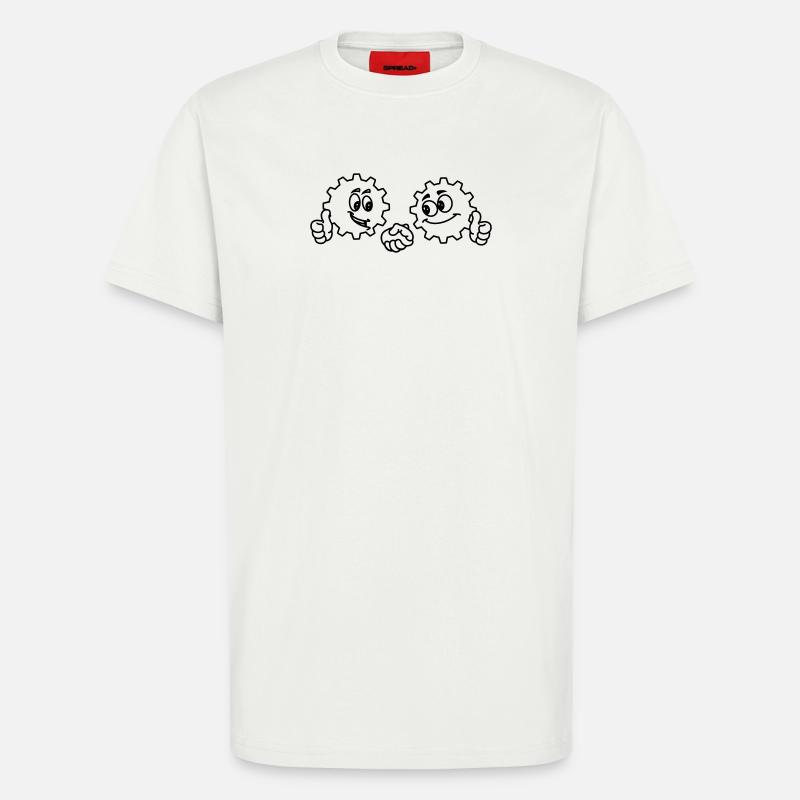 Teamwork Hände schütteln - T-Shirt - made by SPREAD - OFF WHITE