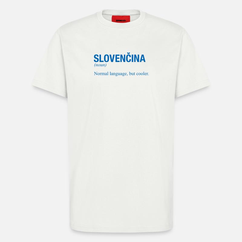 SLOVENCINA Slowakisch Slowakei - T-Shirt - made by SPREAD - OFF WHITE