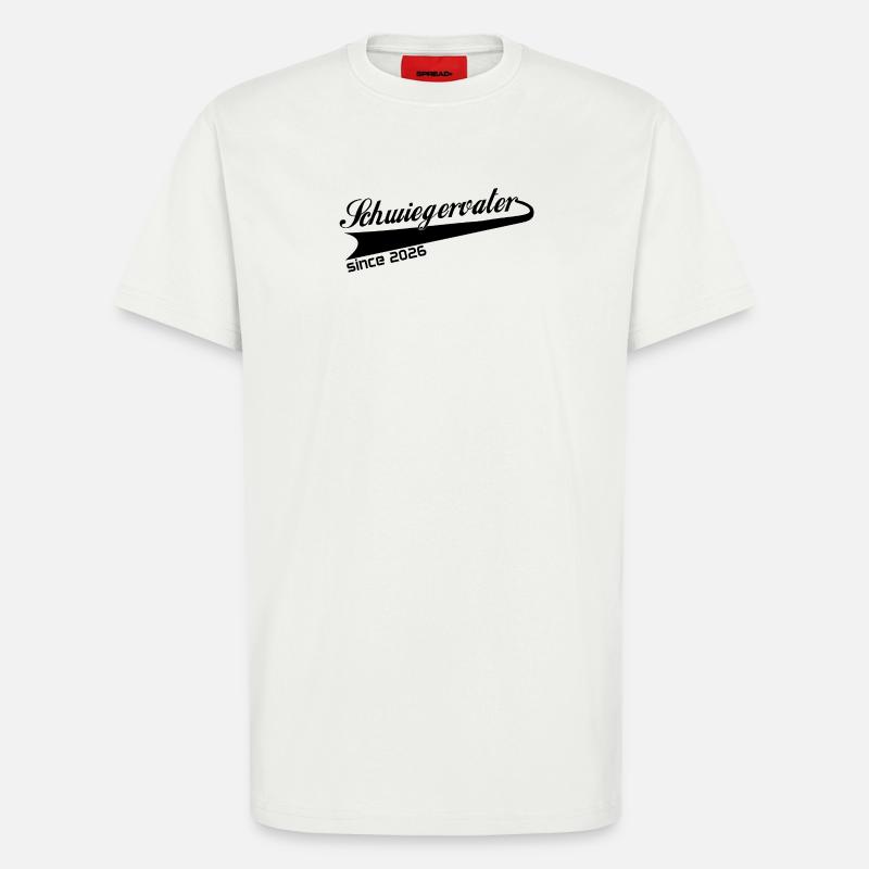 Schwiegervater 2026, bester Schwiegervati ever - T-Shirt - made by SPREAD - OFF WHITE