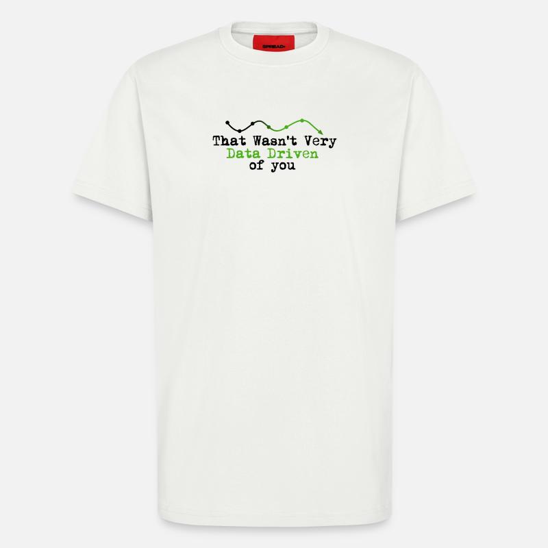 Data Driven Graphline Logo - T-Shirt - made by SPREAD - OFF WHITE