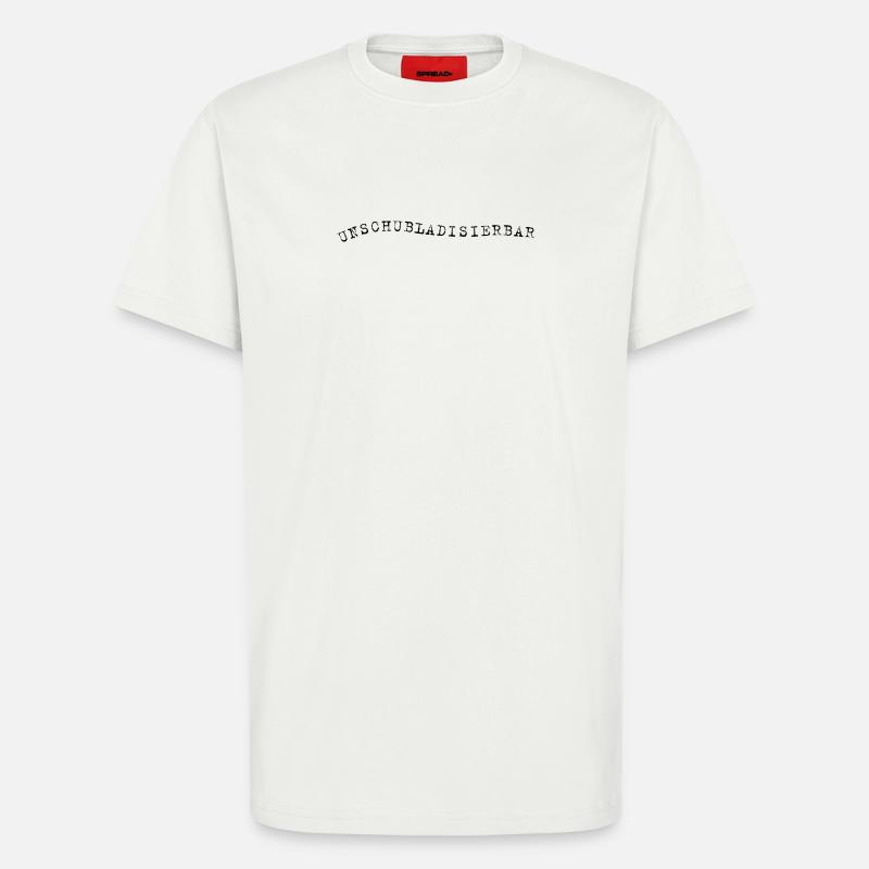 Unschubladisbar – Expression autodérisoire - T-shirt bio décontracté fabriqué en UE - OFF WHITE