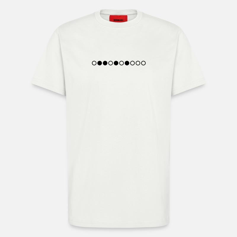 Conception ringard "nombres premiers" jusqu'à 10 - T-shirt bio décontracté fabriqué en UE - OFF WHITE