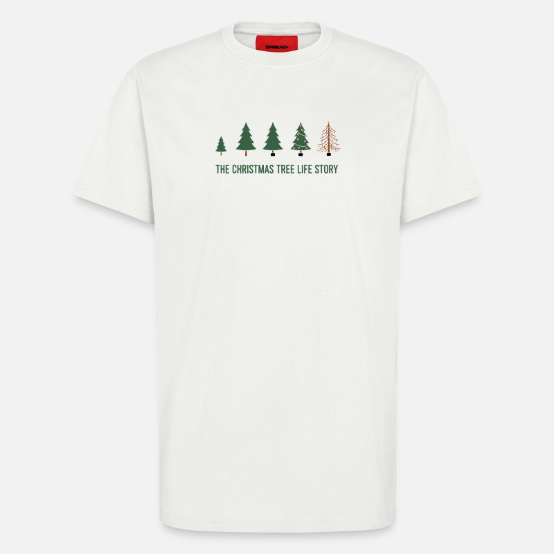 Weihnachtsbaum Evolution – Lustiges Xmas Design - T-Shirt - made by SPREAD - OFF WHITE