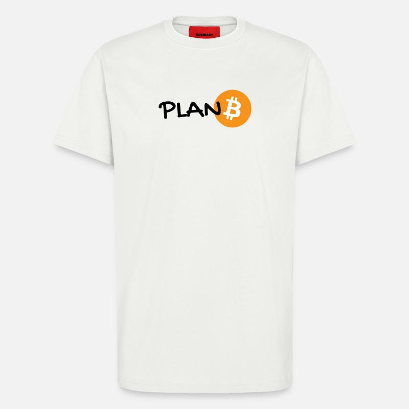 plan B - bitcoin Plan Bitcoin - Hoodl  - T-Shirt - made by SPREAD - OFF WHITE
