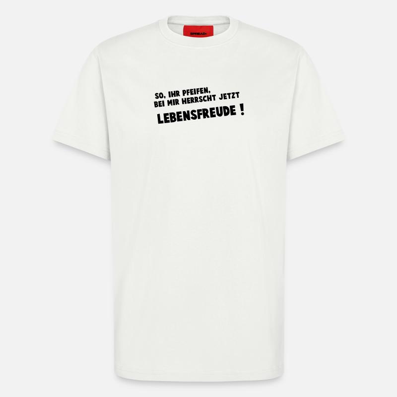 Lebensfreude - T-Shirt - made by SPREAD - OFF WHITE