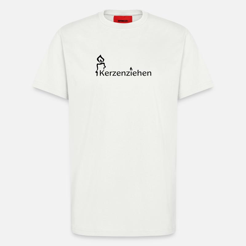 Kerzenziehen - T-Shirt - made by SPREAD - OFF WHITE
