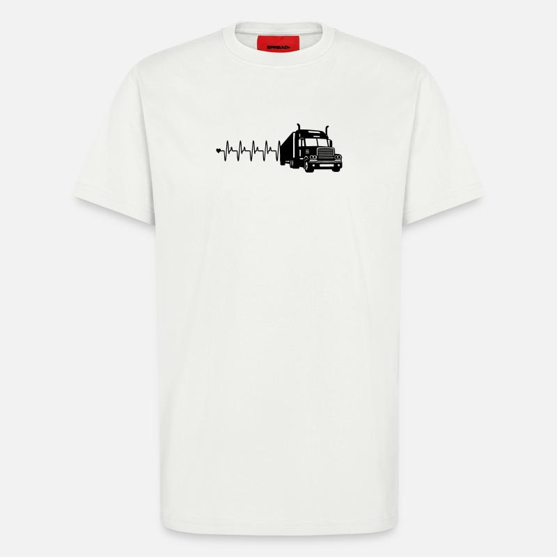 Lkw herzfrequenz - T-Shirt - made by SPREAD - OFF WHITE