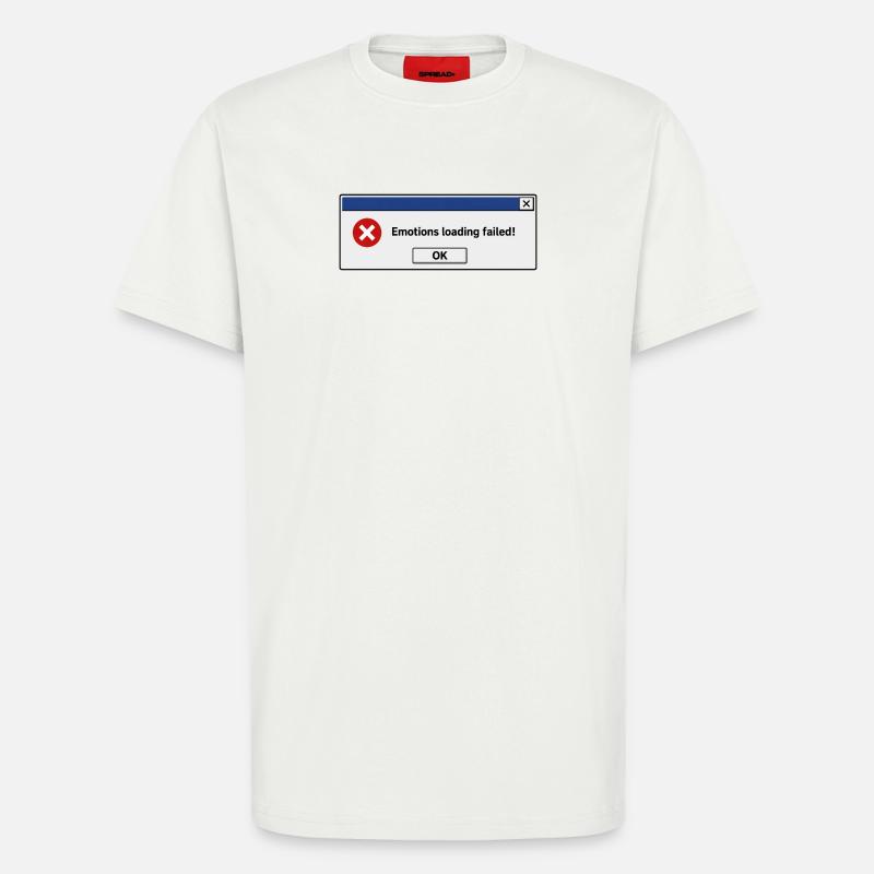Emotions Loading Failed | Introvertierter Humor - T-Shirt - made by SPREAD - OFF WHITE