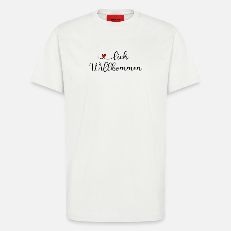 Herzlich Willkommen - T-Shirt - made by SPREAD - OFF WHITE