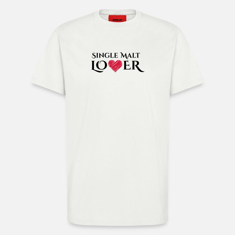Single Malt Lover - T-Shirt - made by SPREAD - OFF WHITE