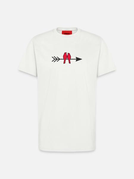 verliebte Vögel - T-Shirt - made by SPREAD - OFF WHITE