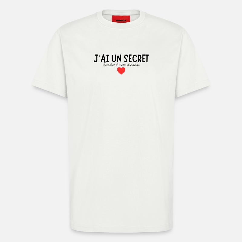 Secret message with an affectionate symbol - T-Shirt - made by SPREAD - OFF WHITE