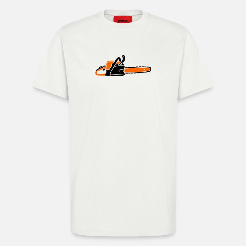 Chainsaw Chainsaw Lumberjack Lumberjack Lumberjack - T-Shirt - made by SPREAD - OFF WHITE