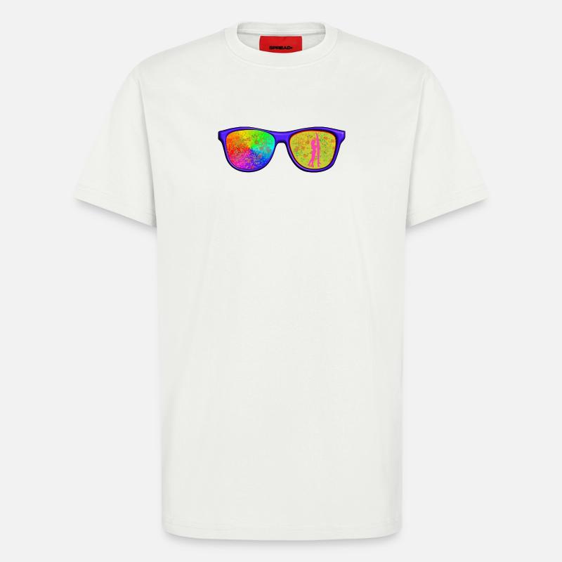 Cap mit Brille - T-Shirt - made by SPREAD - OFF WHITE